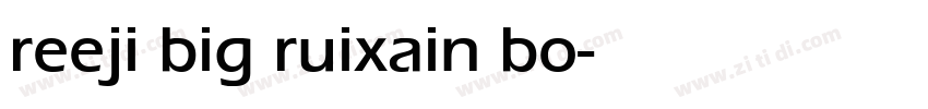reeji big ruixain bo字体转换